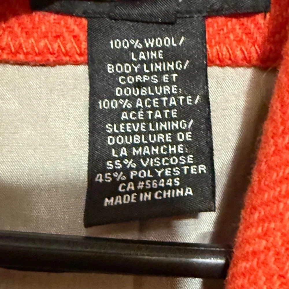 J‎ Crew Women's 100% Wool Blazer Herringbone Orange Sz 0P Classic Preppy
